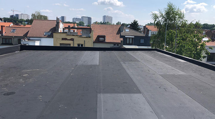 Platte dak met EPDM